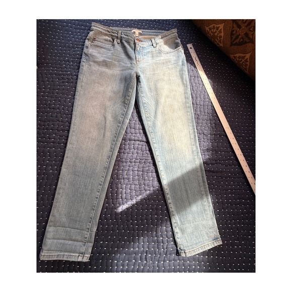 Eileen Fisher Denim - Eileen Fisher Womens Light Wash Straight Leg Denim Jeans 32/29 Quiet Luxury